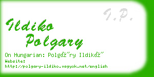 ildiko polgary business card